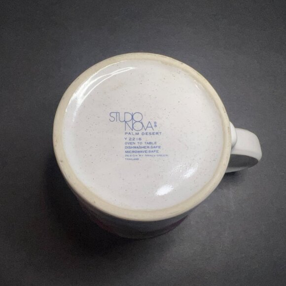 Vintage Studio Nova Palm Desert Y2216 Geometric Small Ceramic Coffee Mug Cup 3" - Picture 6 of 6